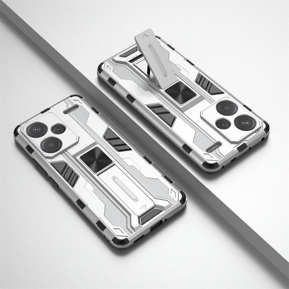 For Redmi Note 13 Pro+ Supersonic Armor PC Hybrid TPU Phone Case(Silver)