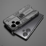 For Redmi Note 13 Pro 5G Supersonic Armor PC Hybrid TPU Phone Case(Black)