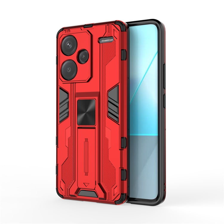 For Redmi Note 13 Pro 5G Supersonic Armor PC Hybrid TPU Phone Case(Red)