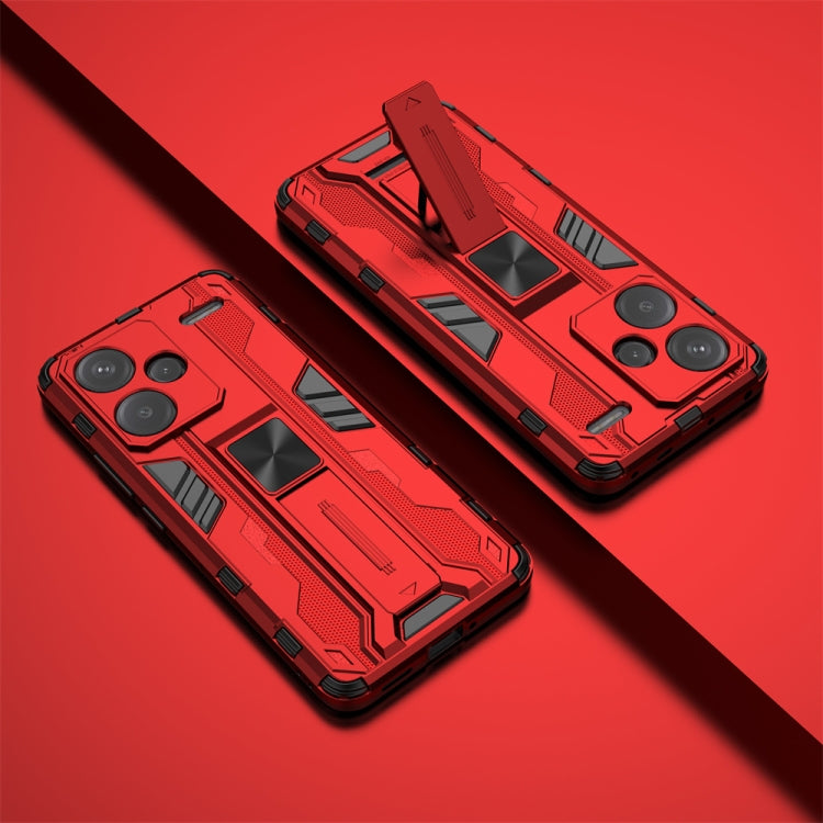 For Redmi Note 13 Pro 5G Supersonic Armor PC Hybrid TPU Phone Case(Red)