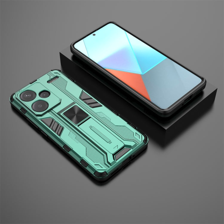 For Redmi Note 13 Pro 5G Supersonic Armor PC Hybrid TPU Phone Case(Green)