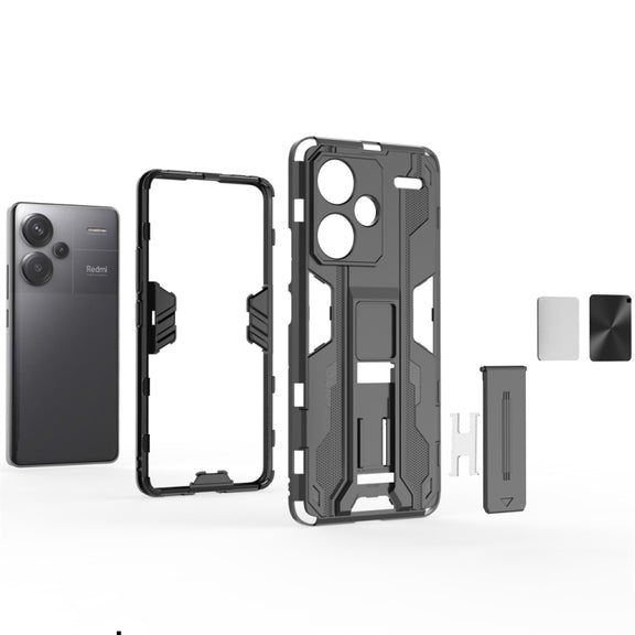 For Redmi Note 13 Pro 5G Supersonic Armor PC Hybrid TPU Phone Case(Grey)