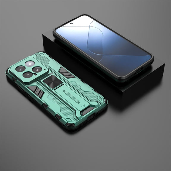 For Xiaomi 14 Supersonic Armor PC Hybrid TPU Phone Case(Green)