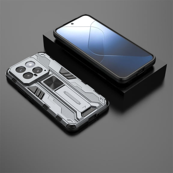 For Xiaomi 14 Supersonic Armor PC Hybrid TPU Phone Case(Grey)