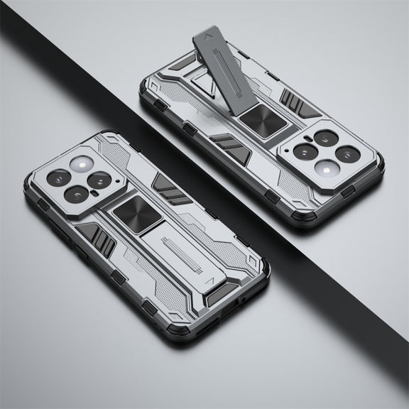 For Xiaomi 14 Supersonic Armor PC Hybrid TPU Phone Case(Grey)
