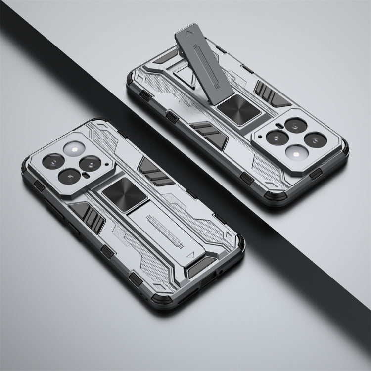 For Xiaomi 14 Supersonic Armor PC Hybrid TPU Phone Case(Grey)