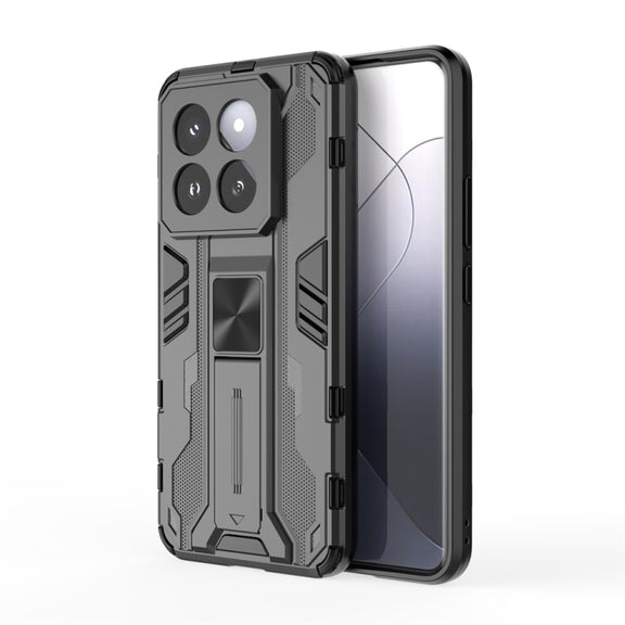 For Xiaomi 14 Pro Supersonic Armor PC Hybrid TPU Phone Case(Black)