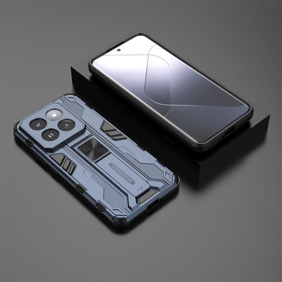 For Xiaomi 14 Pro Supersonic Armor PC Hybrid TPU Phone Case(Blue)