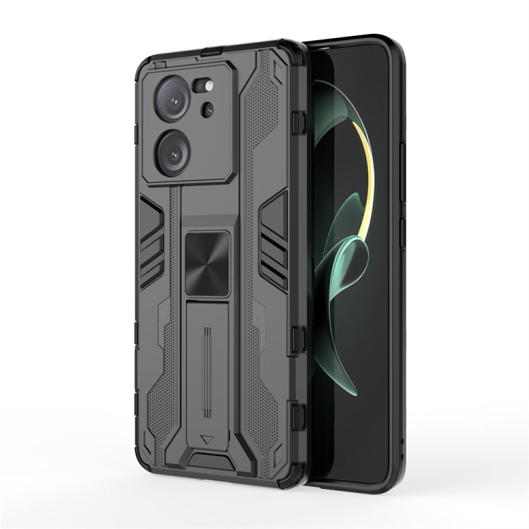 For Xiaomi 13T Supersonic Armor PC Hybrid TPU Phone Case(Black)