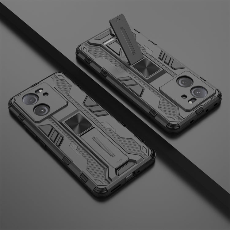 For Xiaomi 13T Supersonic Armor PC Hybrid TPU Phone Case(Black)