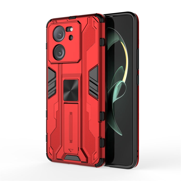 For Xiaomi 13T Supersonic Armor PC Hybrid TPU Phone Case(Red)