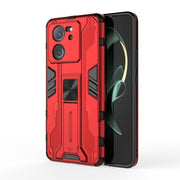 For Xiaomi 13T Supersonic Armor PC Hybrid TPU Phone Case(Red)