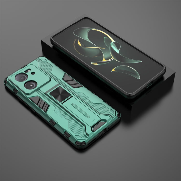 For Xiaomi 13T Supersonic Armor PC Hybrid TPU Phone Case(Green)