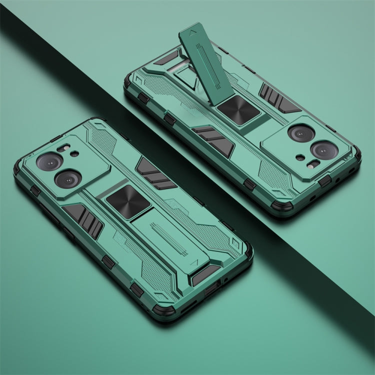 For Xiaomi 13T Supersonic Armor PC Hybrid TPU Phone Case(Green)