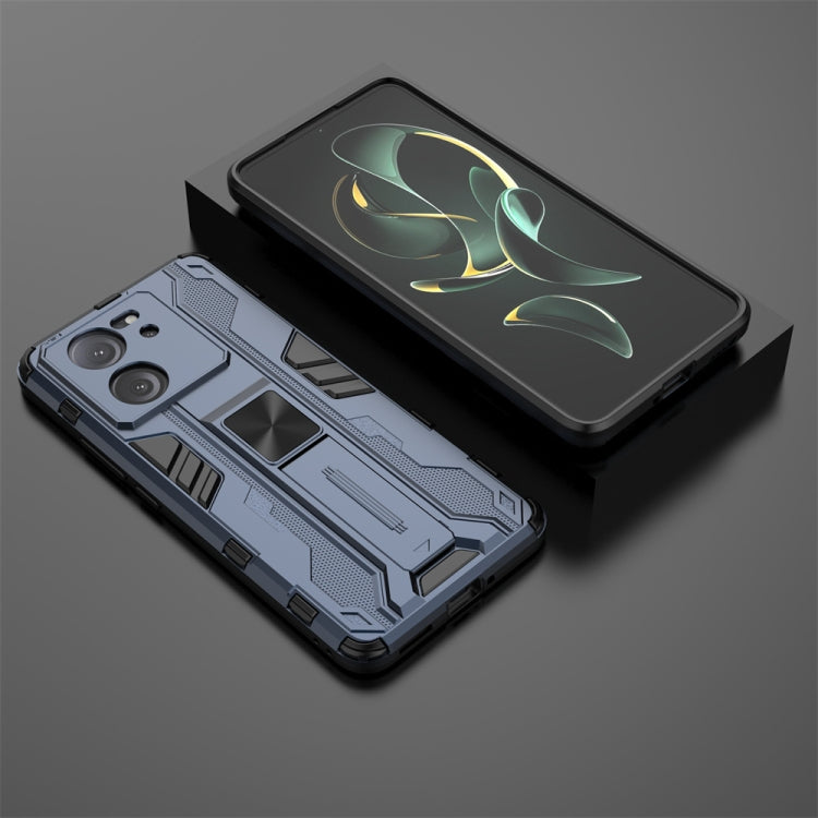 For Xiaomi 13T Supersonic Armor PC Hybrid TPU Phone Case(Blue)