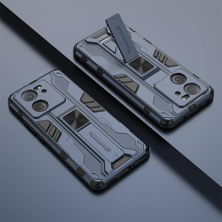 For Xiaomi 13T Supersonic Armor PC Hybrid TPU Phone Case(Blue)