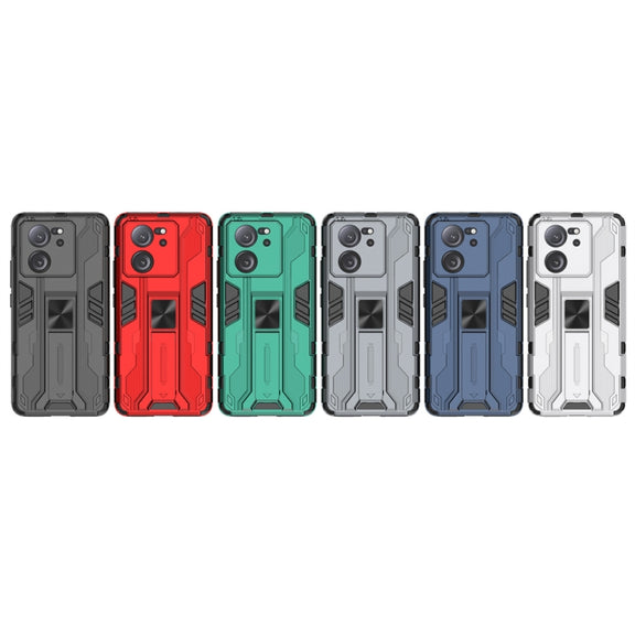 For Xiaomi 13T Supersonic Armor PC Hybrid TPU Phone Case(Blue)