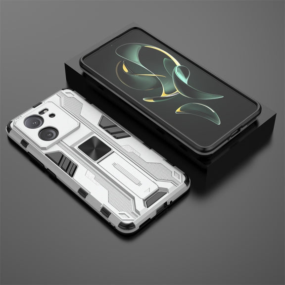 For Xiaomi 13T Supersonic Armor PC Hybrid TPU Phone Case(Silver)