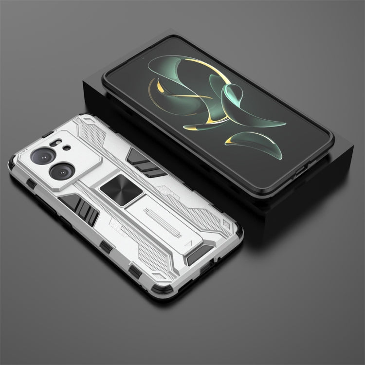 For Xiaomi 13T Supersonic Armor PC Hybrid TPU Phone Case(Silver)