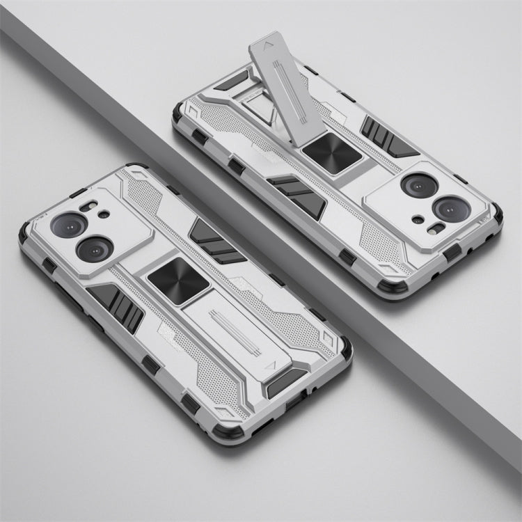 For Xiaomi 13T Supersonic Armor PC Hybrid TPU Phone Case(Silver)