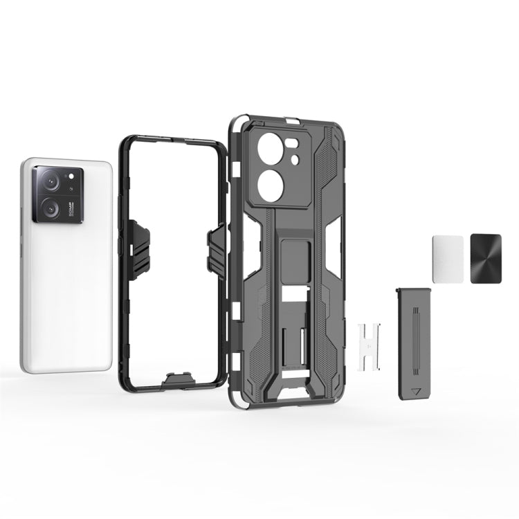 For Xiaomi 13T Supersonic Armor PC Hybrid TPU Phone Case(Grey)