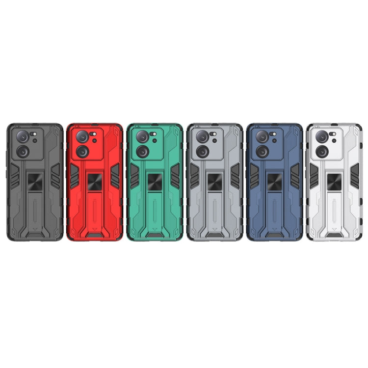 For Xiaomi 13T Supersonic Armor PC Hybrid TPU Phone Case(Grey)