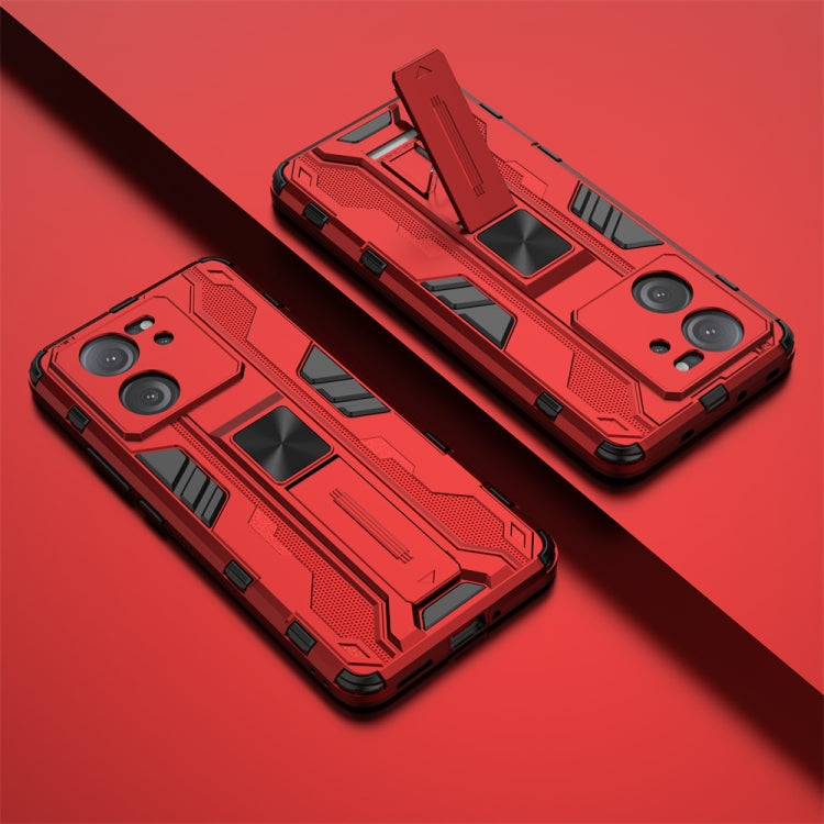 For Xiaomi 13T Pro Supersonic Armor PC Hybrid TPU Phone Case(Red)