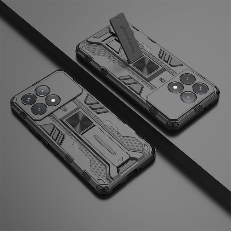 For Redmi K70 Supersonic Armor PC Hybrid TPU Phone Case(Black)