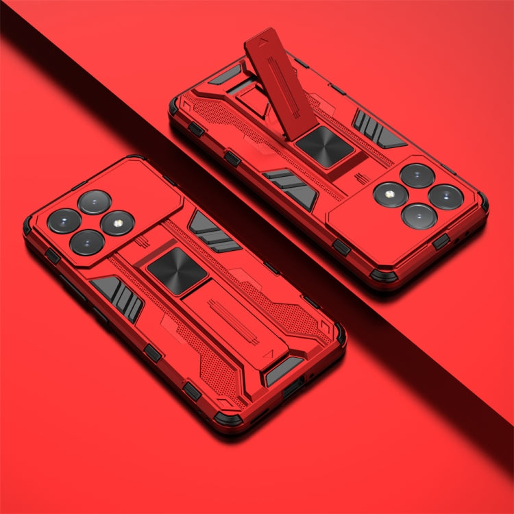 For Redmi K70 Supersonic Armor PC Hybrid TPU Phone Case(Red)