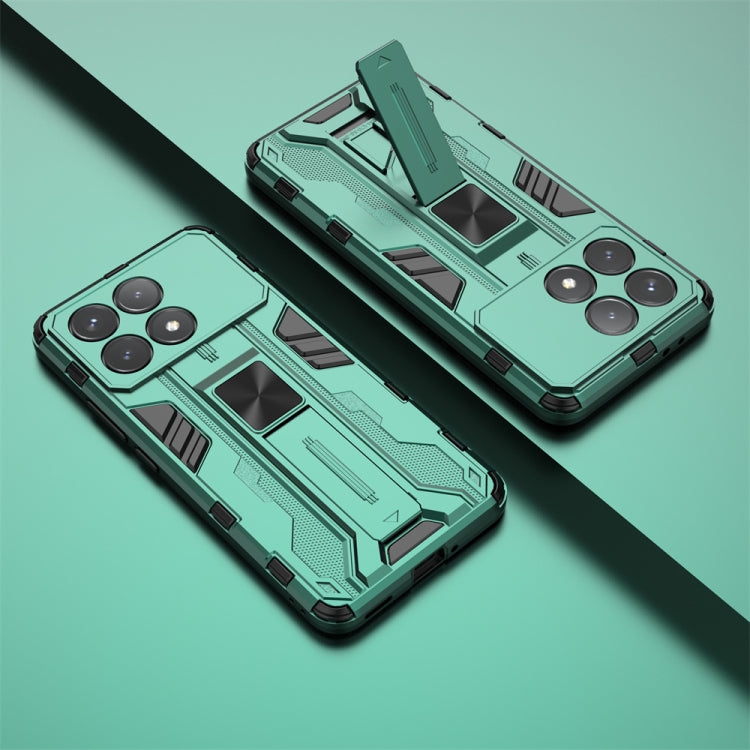 For Redmi K70 Supersonic Armor PC Hybrid TPU Phone Case(Green)