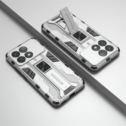 For Redmi K70 Supersonic Armor PC Hybrid TPU Phone Case(Silver)