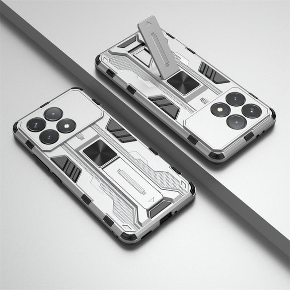 For Redmi K70 Supersonic Armor PC Hybrid TPU Phone Case(Silver)