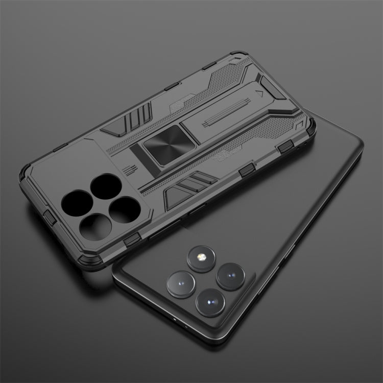 For Redmi K70 Supersonic Armor PC Hybrid TPU Phone Case(Grey)