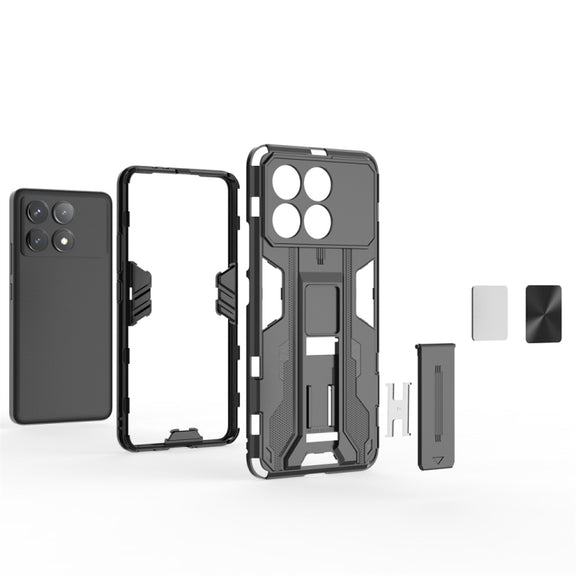 For Redmi K70 Pro Supersonic Armor PC Hybrid TPU Phone Case(Grey)
