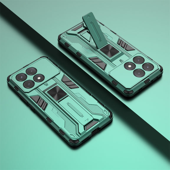 For Redmi K70E Supersonic Armor PC Hybrid TPU Phone Case(Green)