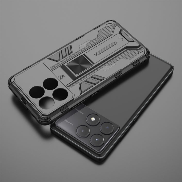 For Redmi K70E Supersonic Armor PC Hybrid TPU Phone Case(Silver)