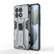 For Redmi K70E Supersonic Armor PC Hybrid TPU Phone Case(Grey)