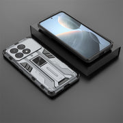 For Redmi K70E Supersonic Armor PC Hybrid TPU Phone Case(Grey)