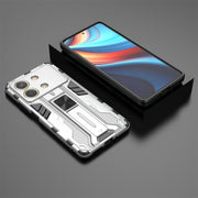 For Redmi Note 13R Pro Supersonic Armor PC Hybrid TPU Phone Case(Silver)