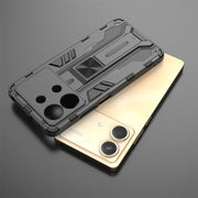 For Redmi Note 13R Pro Supersonic Armor PC Hybrid TPU Phone Case(Grey)