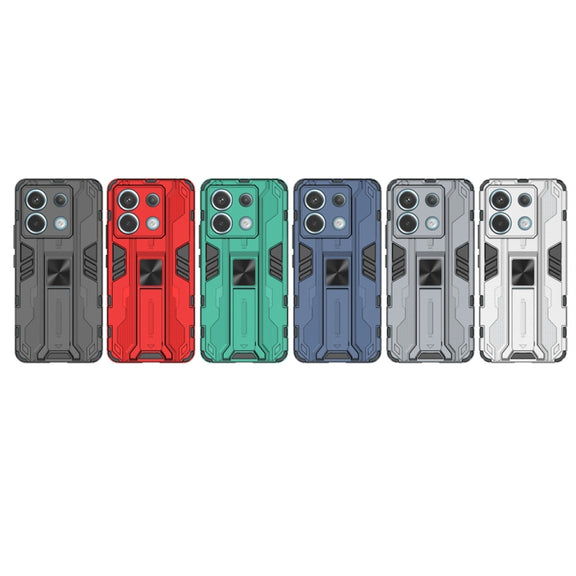 For Xiaomi Poco X6 Supersonic Armor PC Hybrid TPU Phone Case(Red)