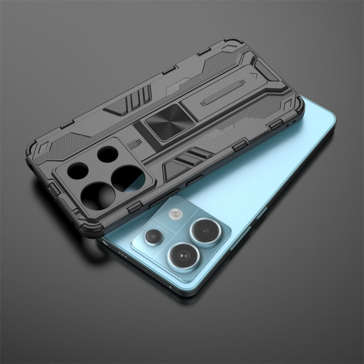For Xiaomi Poco X6 Supersonic Armor PC Hybrid TPU Phone Case(Grey)