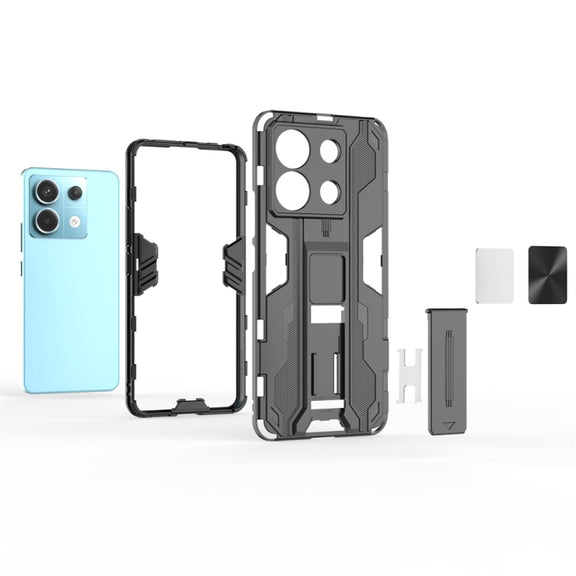 For Xiaomi Poco X6 Supersonic Armor PC Hybrid TPU Phone Case(Grey)