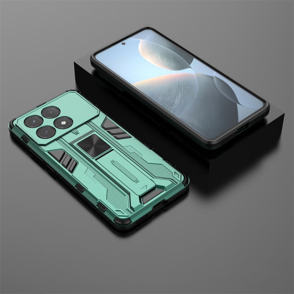 For Xiaomi Poco X6 Pro Supersonic Armor PC Hybrid TPU Phone Case(Green)