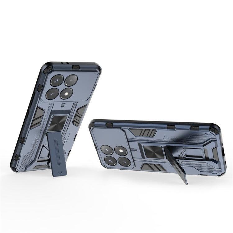For Xiaomi Poco X6 Pro Supersonic Armor PC Hybrid TPU Phone Case(Blue)