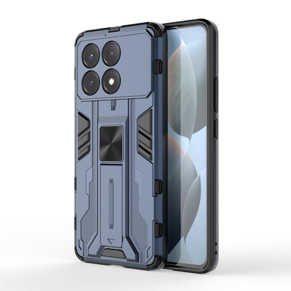 For Xiaomi Poco X6 Pro Supersonic Armor PC Hybrid TPU Phone Case(Blue)
