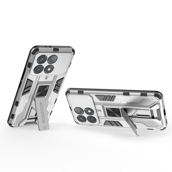 For Xiaomi Poco X6 Pro Supersonic Armor PC Hybrid TPU Phone Case(Silver)