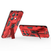 For Redmi Note 13 4G Supersonic Armor PC Hybrid TPU Phone Case(Red)