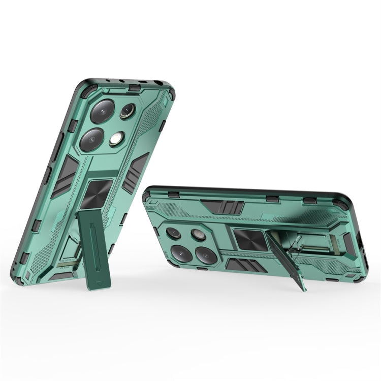 For Redmi Note 13 4G Supersonic Armor PC Hybrid TPU Phone Case(Green)