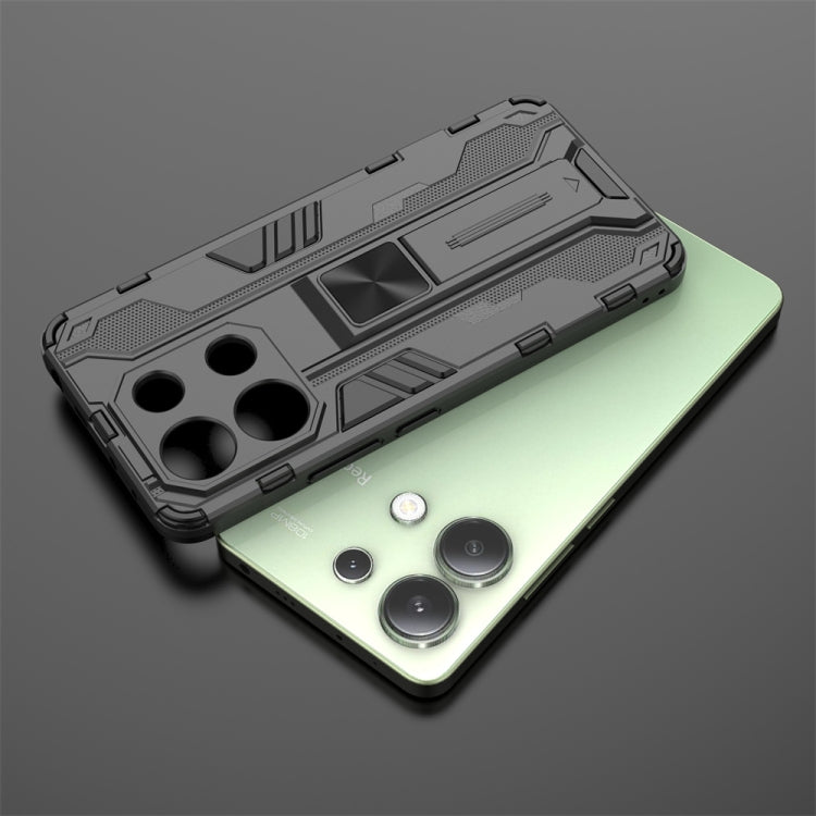 For Redmi Note 13 4G Supersonic Armor PC Hybrid TPU Phone Case(Grey)